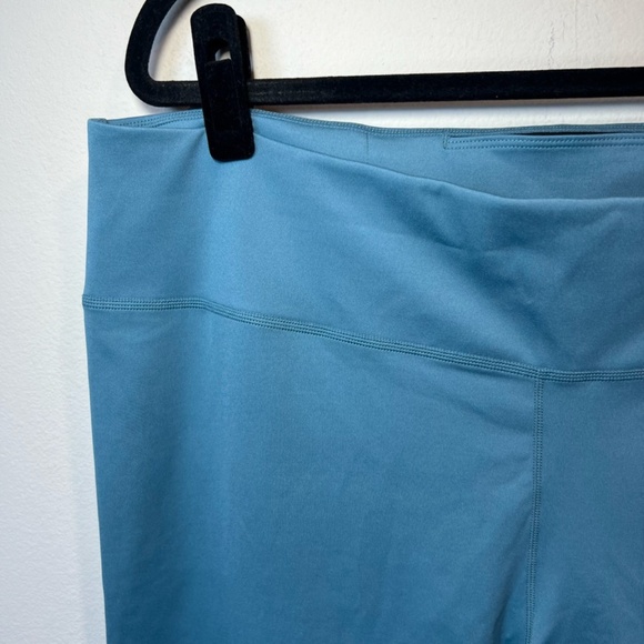 Nike One Dri-Fit Mid Rise Full Length Leggings Smokey Blue Teal Athletic NEW XXL - Picture 2 of 10